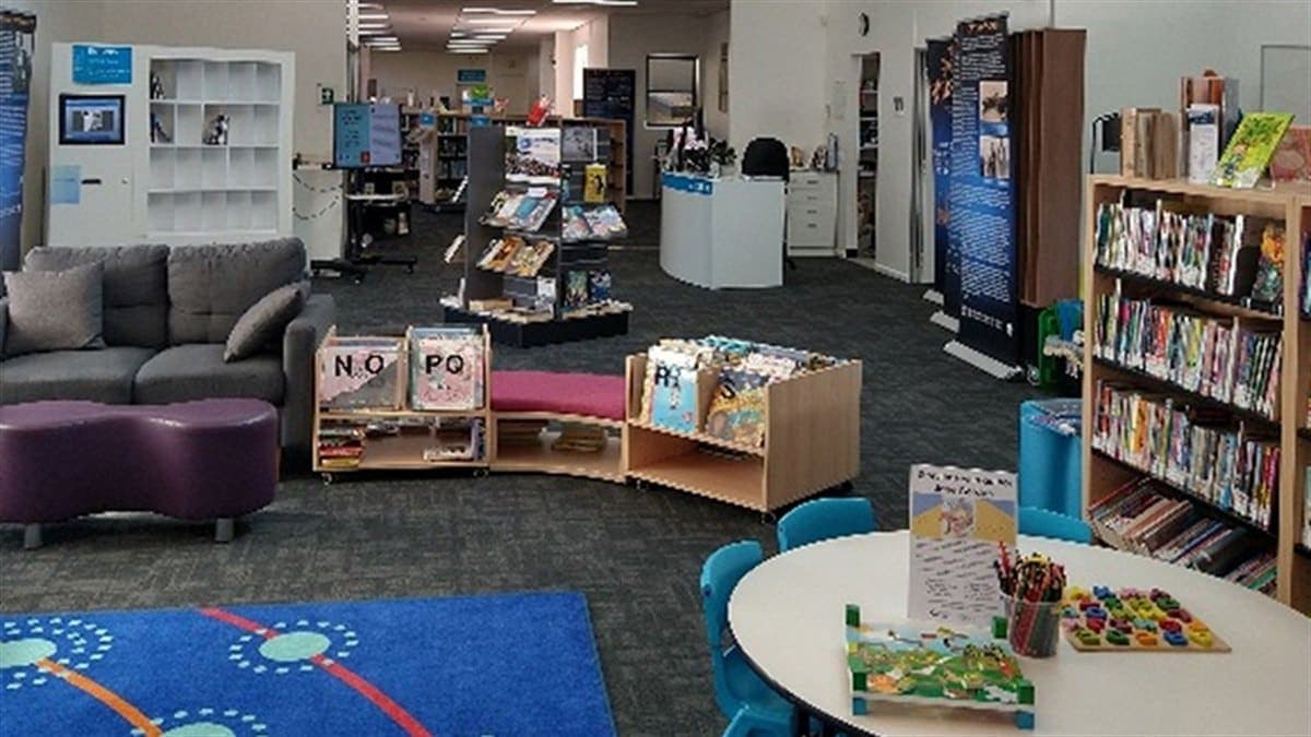 Photo of Eden Library community piano at Eden Library, corner of Mitchell Street and Imlay Street, Eden NSW 2551, Australia. A community piano at Eden Library that the library…