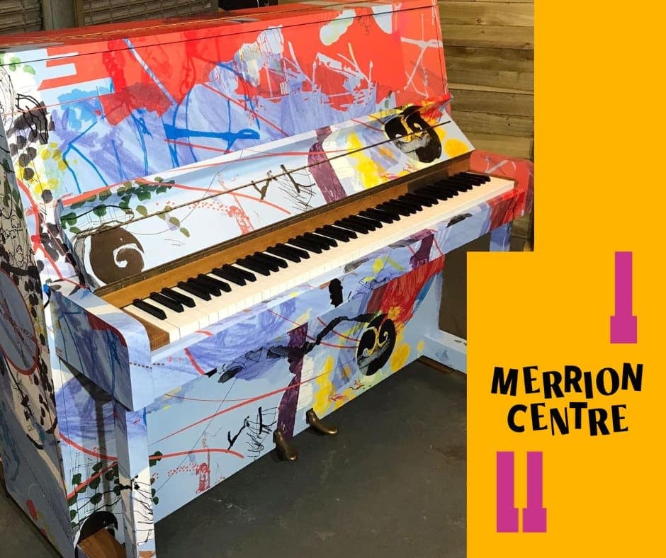 Public piano in Leeds, England, United Kingdom