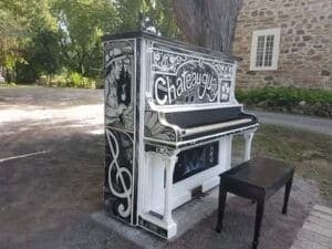 Public piano in Châteauguay, Québec, Canada
