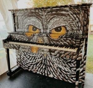 Public piano in Châteauguay, Québec, Canada