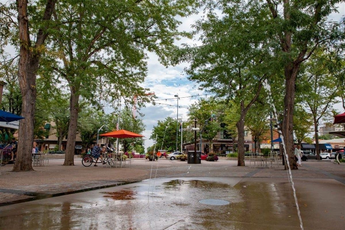 Photo of Oak Street Plaza at Museum of Contemporary Art, 201, South College Avenue, Fort Collins, Larimer County, Colorado, 80524, United States. A community piano at Oak Street…