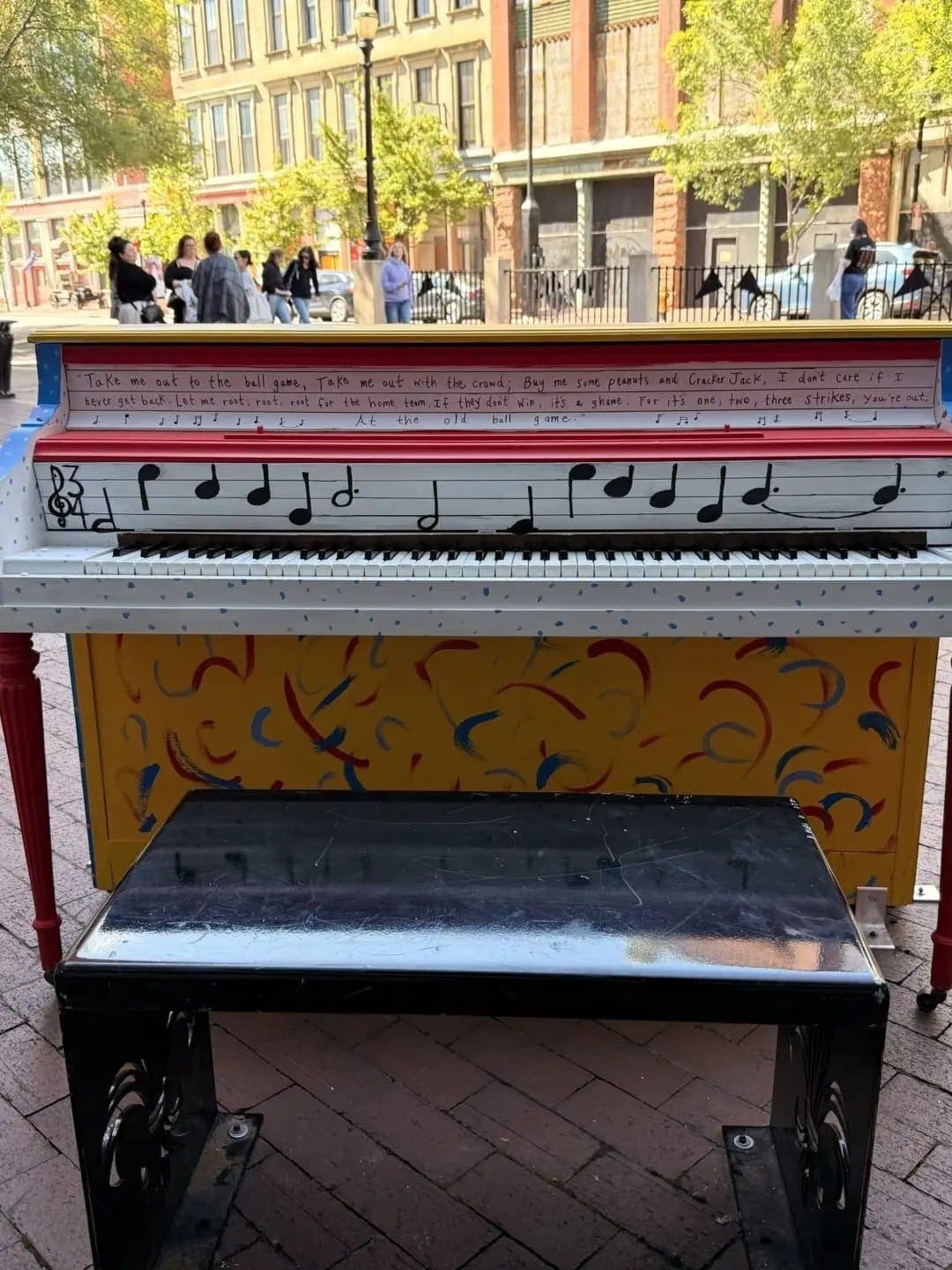 Photo of Louisville Slugger at Louisville Slugger Museum & Factory, 800, West Main Street, Louisville, Jefferson County, Kentucky, 40202, United States. Downtown Tunes piano at…