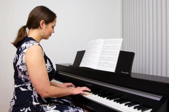 Photo of State Library of Queensland piano room at State Library of Queensland, Stanley Place, South Brisbane, Queensland, Australia