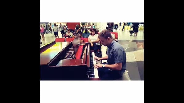 Public piano in eThekwini Metropolitan Municipality, KwaZulu-Natal, South Africa