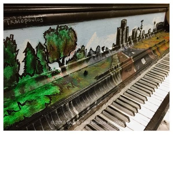 Public piano in Detroit, Michigan, United States