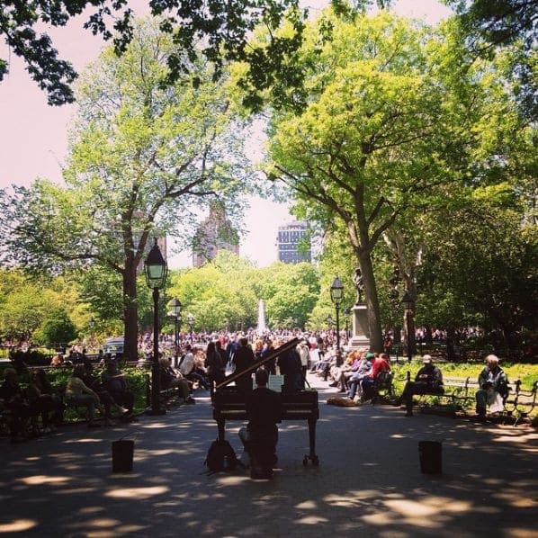 Photo of Washington Square Park at Washington Square Fountain, Washington Square South, Washington Square Village, Manhattan Community Board 2, Manhattan, New York County, New…