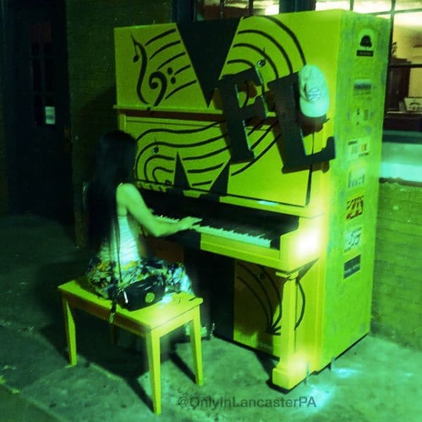 Public piano in Lancaster, Pennsylvania, United States