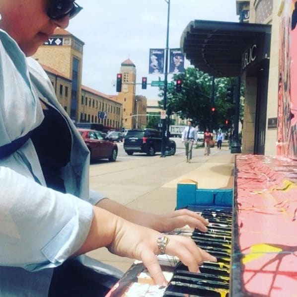 Public piano in Kansas City, Missouri, United States