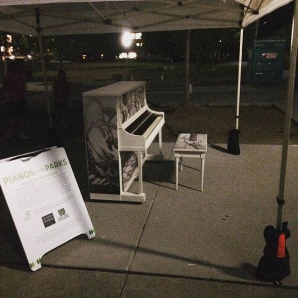 Public piano in Seattle, Washington, United States