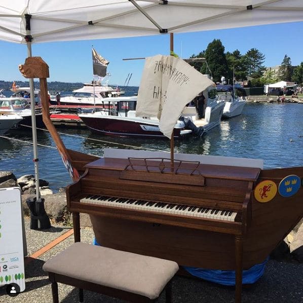 Public piano in King County, Washington, United States