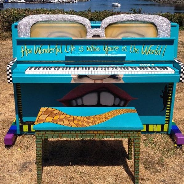 Public piano in Capital Regional District, British Columbia, Canada
