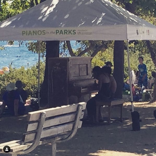 Public piano in Seattle, Washington, United States
