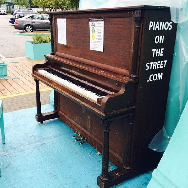 Public piano in Surrey, British Columbia, Canada