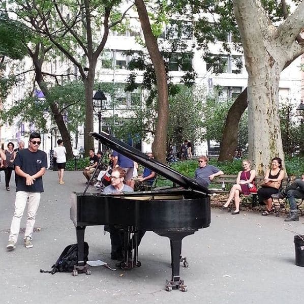 Photo of Washington Square Park at New York University, Lafayette Street, Manhattan Community Board 2, Manhattan, New York County, New York, 10003, United States