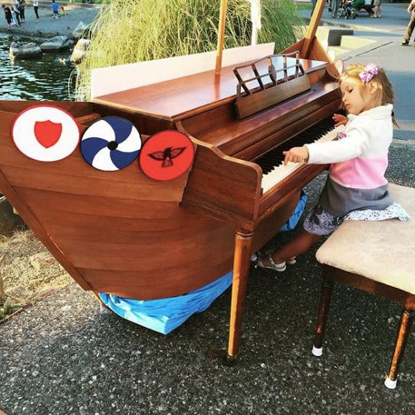 Public piano in King County, Washington, United States