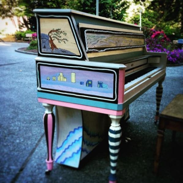 Public piano in Seattle, Washington, United States