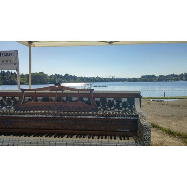 Public piano in Seattle, Washington, United States