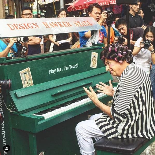 Public piano in Kowloon, Hong Kong, China