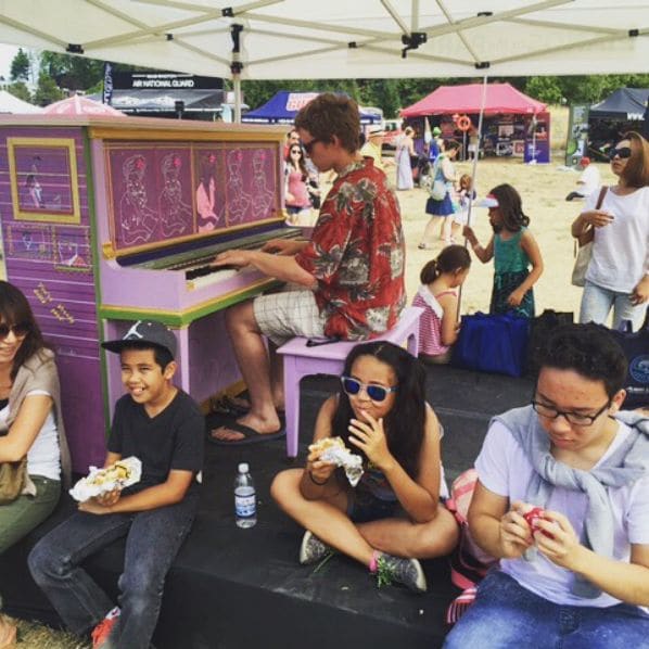 Public piano in Seattle, Washington, United States