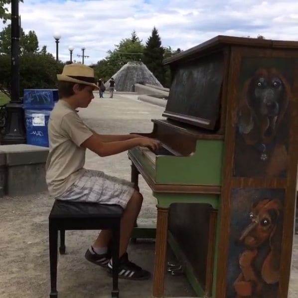 Public piano in Seattle, Washington, United States