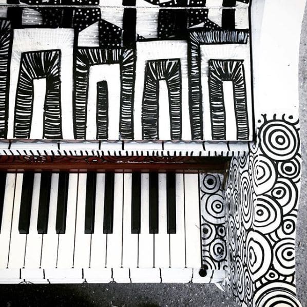 Public piano in Seattle, Washington, United States