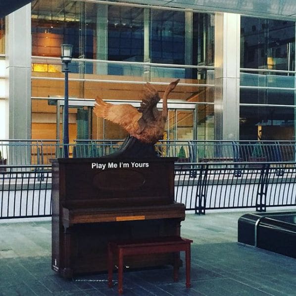Public piano in London, England, United Kingdom