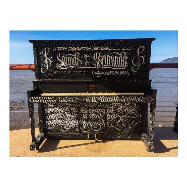 Public piano in Cairns, Queensland, Australia