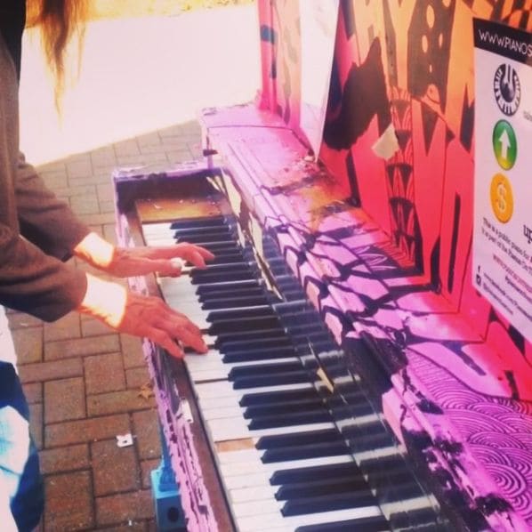 Public piano in Surrey, British Columbia, Canada