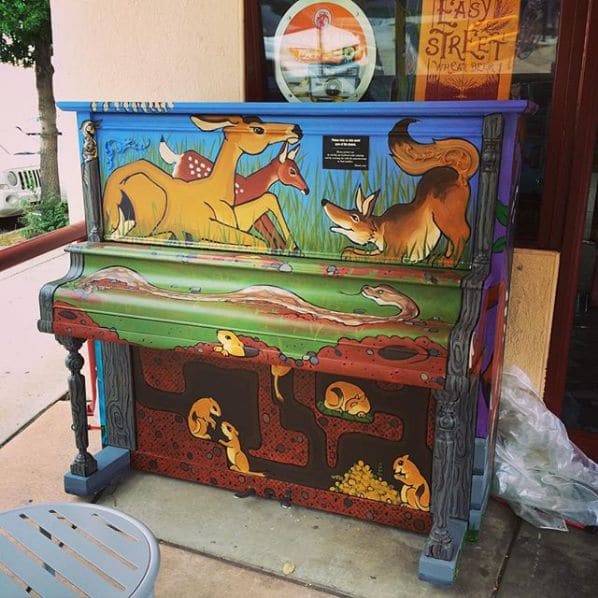 Public piano in Fort Collins, Colorado, United States