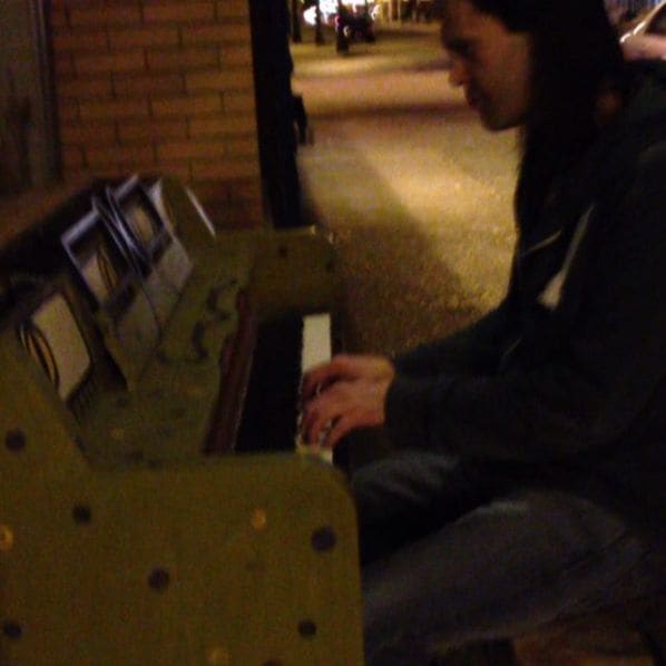 Public piano in Lansing, Michigan, United States