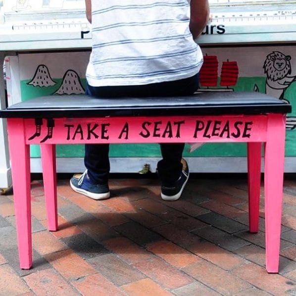 Public piano in Kowloon, Hong Kong, China