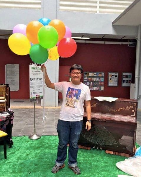 Photo of Aliwal Arts Centre at Aliwal Arts Centre, 30;28, Aliwal Street, Rochor, Central, 198985, Singapore. Finally, a picture of our artist and co-founder Billy Soh! 🎈🎨