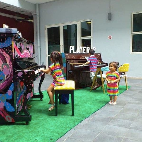 Photo of Aliwal Arts Centre at Aliwal Arts Centre, 30;28, Aliwal Street, Rochor, Central, 198985, Singapore. Aww, the little one wants to play too 🎹👼🏻