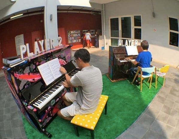 Photo of Aliwal Arts Centre at Aliwal Arts Centre, 30;28, Aliwal Street, Rochor, Central, 198985, Singapore. An impromptu duet of Rachmaninov happening now!