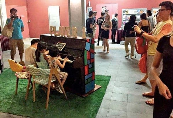 Photo of Aliwal Arts Centre at Aliwal Arts Centre, 30;28, Aliwal Street, Rochor, Central, 198985, Singapore. 6 adorable hands on a piano! And happy parents looking on 👨👩👧👧