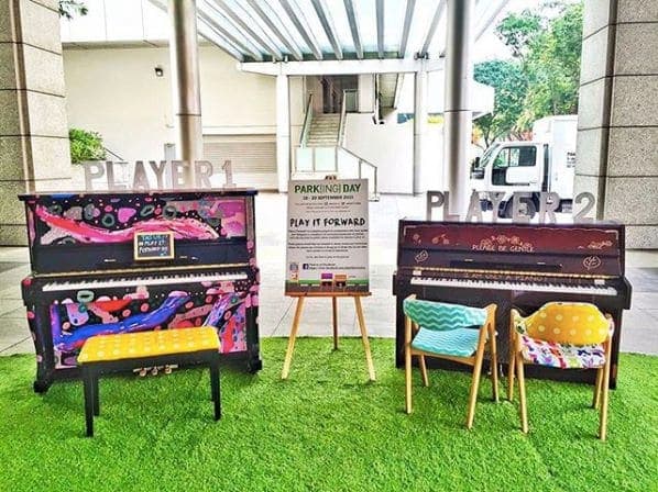 Photo of Singapore City Gallery at URA Centre, 45, Maxwell Road, Chinatown, Outram, Central, 069118, Singapore. The pianos are here and ready for playing! Come on, CBD folks,…