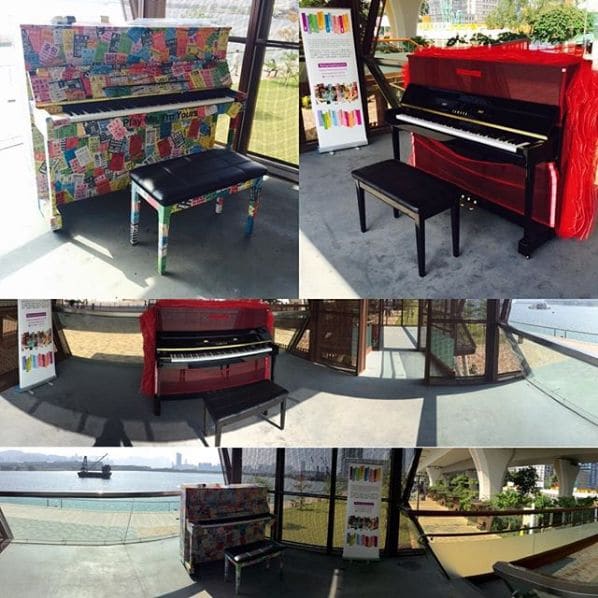 Public piano in Kowloon, Hong Kong, China