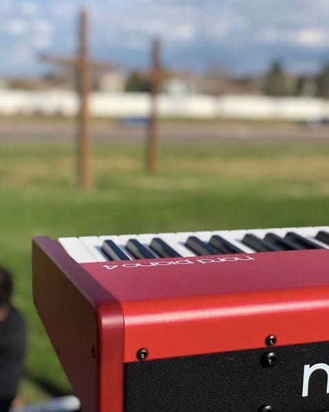 Public piano in Westminster, Colorado, United States