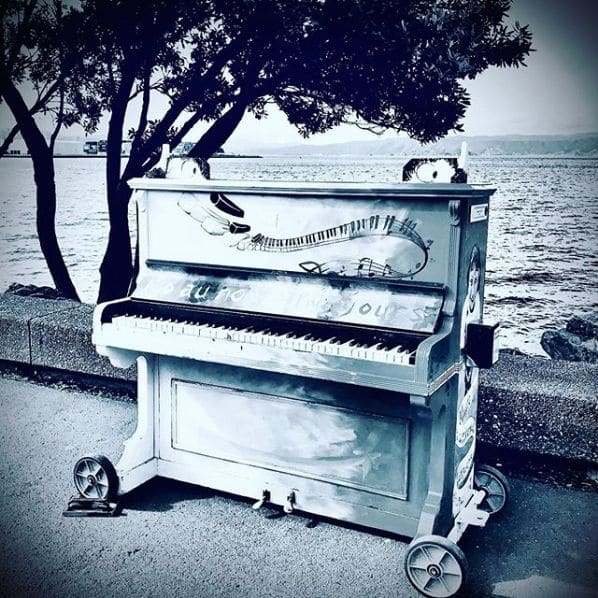 Public piano in Wellington, Wellington, New Zealand