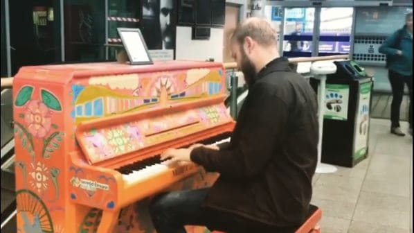 Public piano in Dublin, Ireland