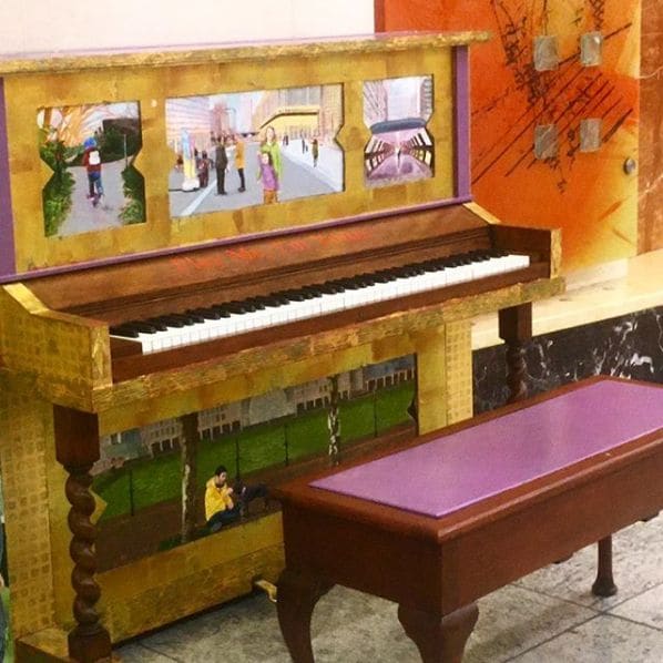 Public piano in London, England, United Kingdom