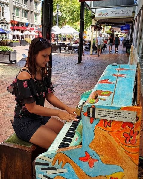 Public piano in Nelson, Nelson, New Zealand