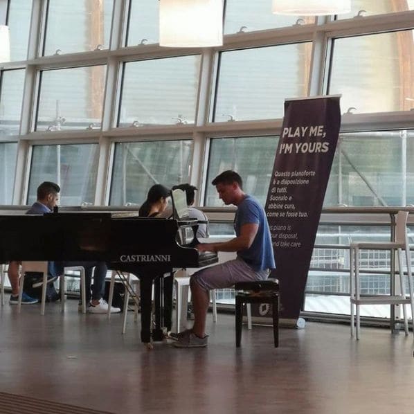 Public piano in Rome, Lazio, Italy