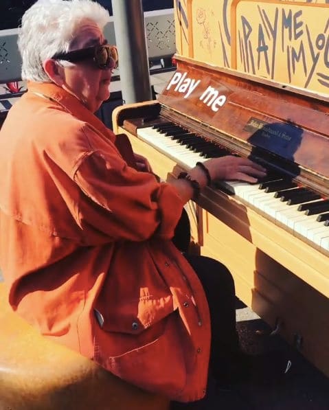 Public piano in Brisbane City, Queensland, Australia