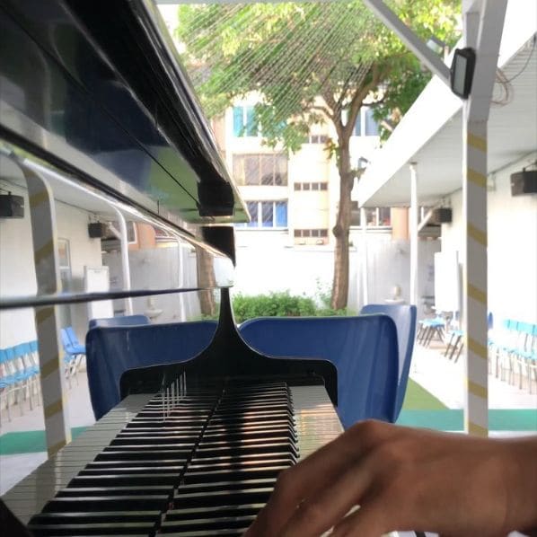 Public piano in Kowloon, Hong Kong, China