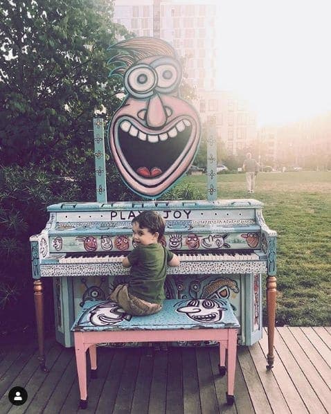 Photo of The Fields Park at Northwest Pettygrove Street, Block 17, Pearl District, Portland, Multnomah County, Oregon, 97209, United States. Park piano