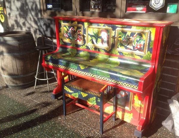 Public piano in Melbourne, Victoria, Australia