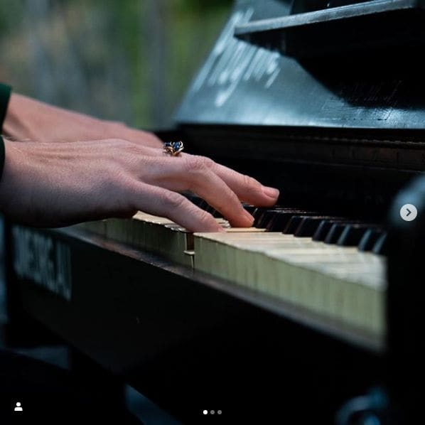 Public piano in Brisbane City, Queensland, Australia