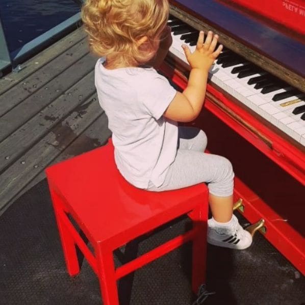 Public piano in Karlstad, Sweden