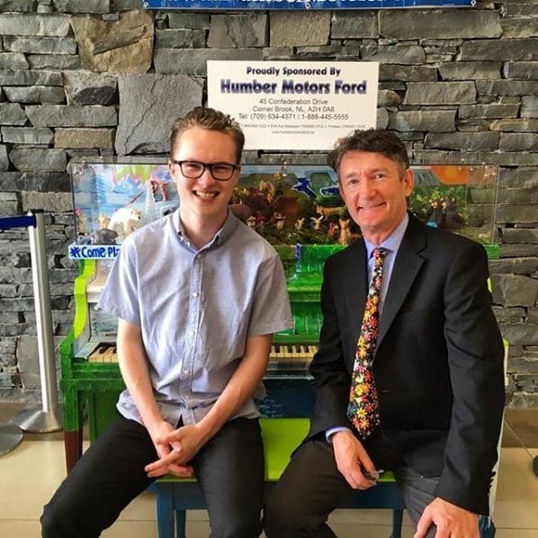 Public piano in unincorporated Newfoundland, Newfoundland and Labrador, Canada
